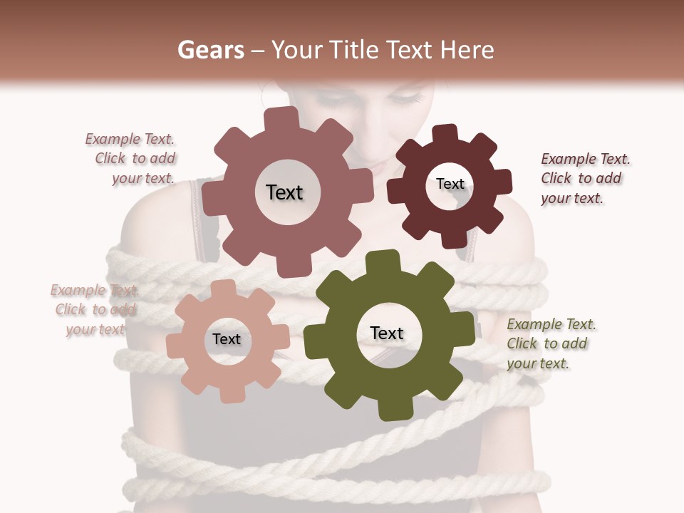 Feminine Unintentional Toil PowerPoint Template