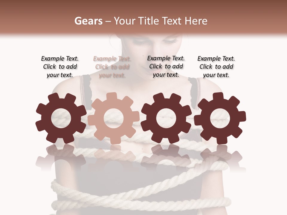 Feminine Unintentional Toil PowerPoint Template