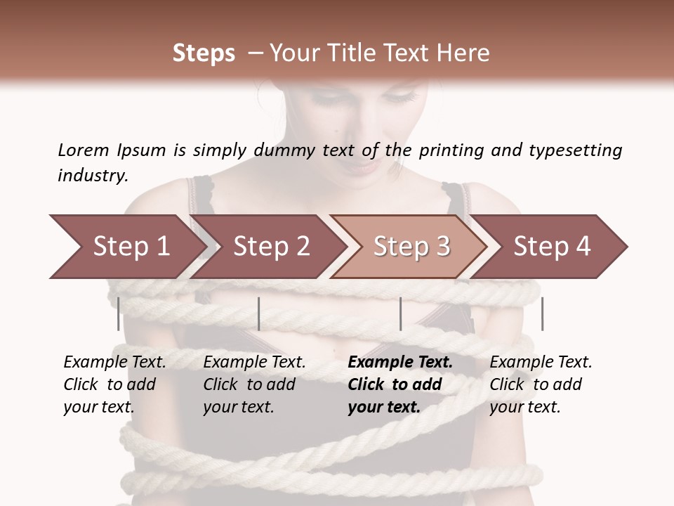 Feminine Unintentional Toil PowerPoint Template