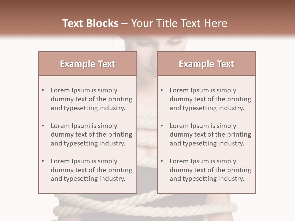 Feminine Unintentional Toil PowerPoint Template