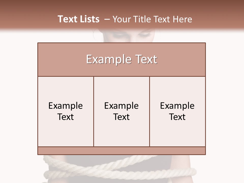 Feminine Unintentional Toil PowerPoint Template