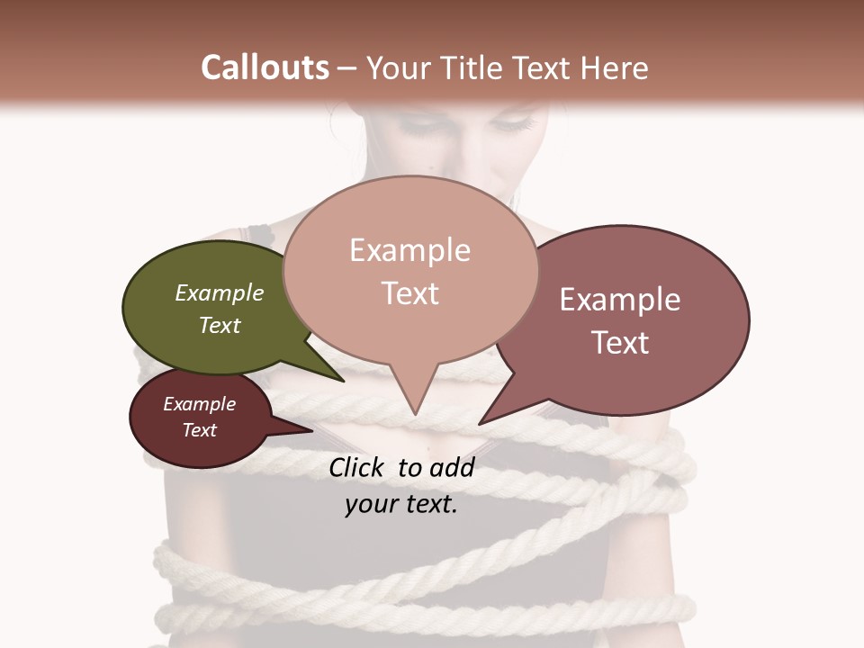 Feminine Unintentional Toil PowerPoint Template