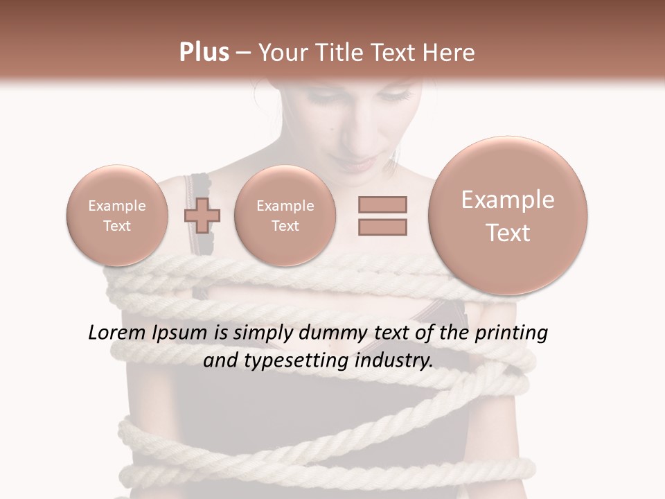 Feminine Unintentional Toil PowerPoint Template