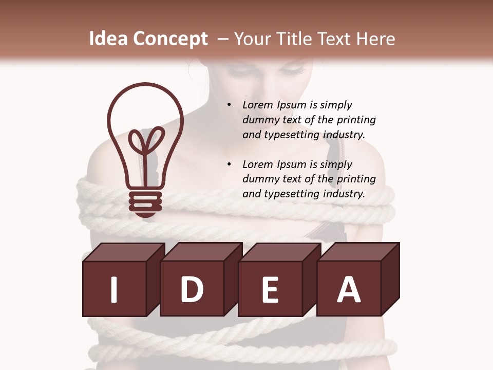 Feminine Unintentional Toil PowerPoint Template