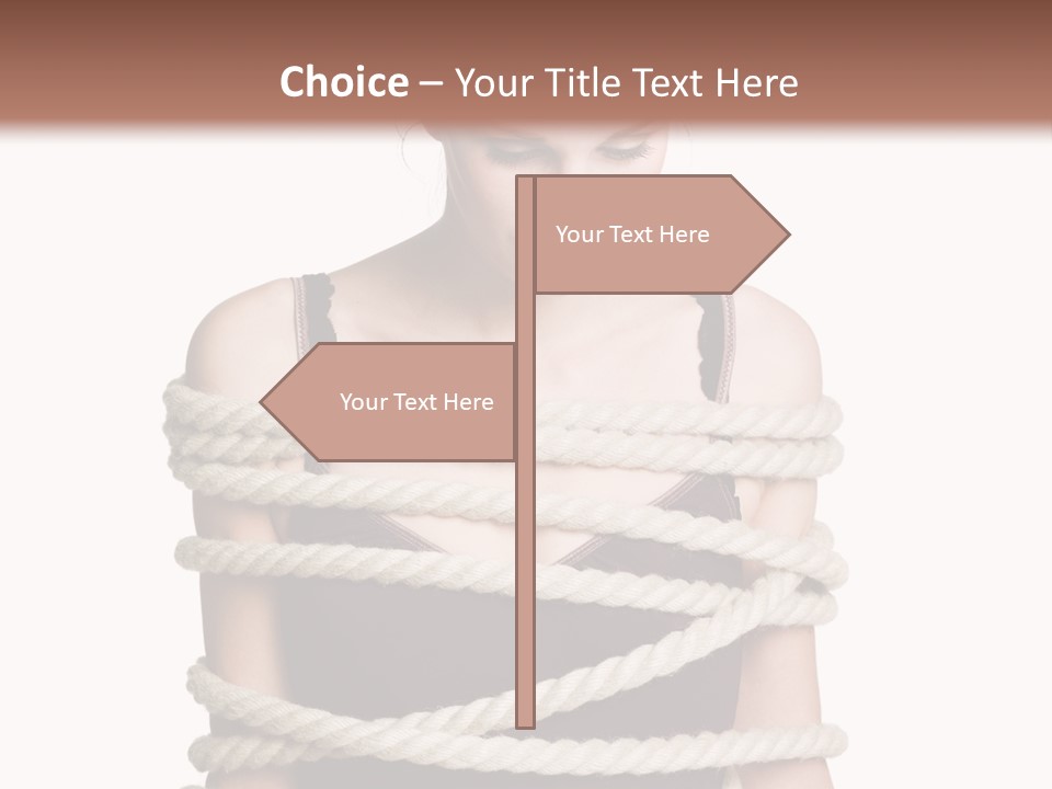 Feminine Unintentional Toil PowerPoint Template