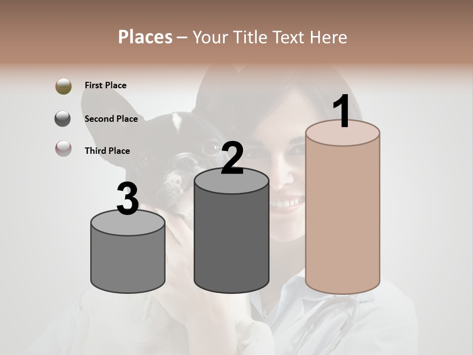 A Woman Holding A Small Dog In Her Arms PowerPoint Template