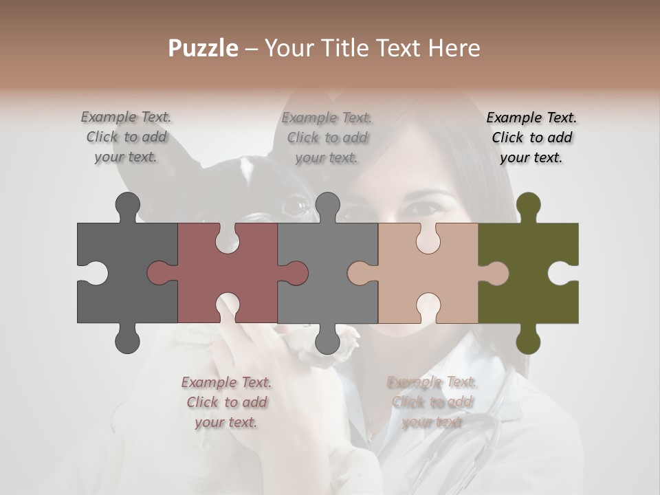 A Woman Holding A Small Dog In Her Arms PowerPoint Template