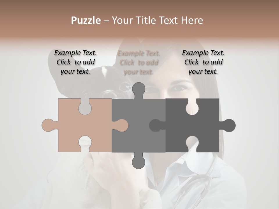 A Woman Holding A Small Dog In Her Arms PowerPoint Template