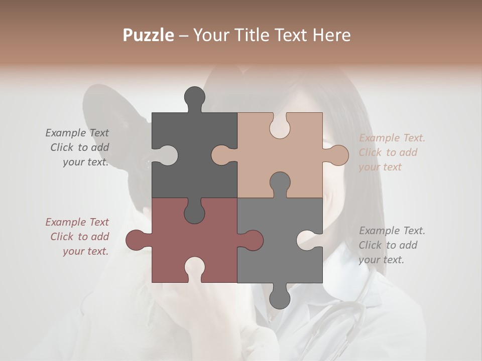 A Woman Holding A Small Dog In Her Arms PowerPoint Template