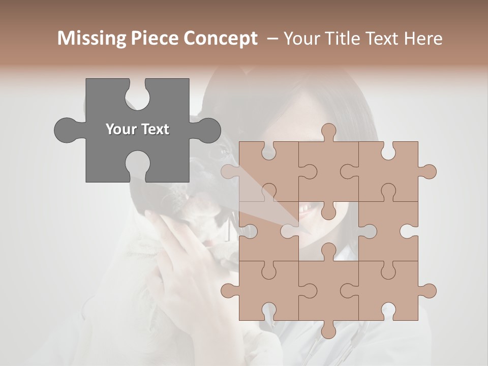 A Woman Holding A Small Dog In Her Arms PowerPoint Template