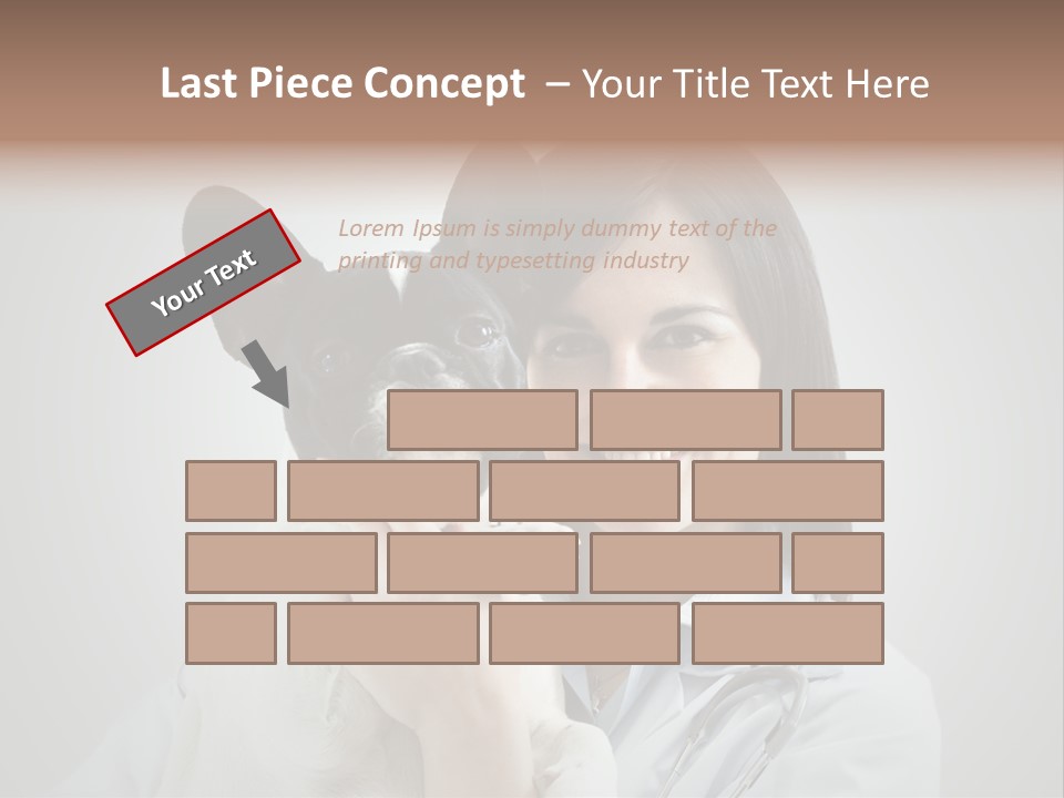 A Woman Holding A Small Dog In Her Arms PowerPoint Template