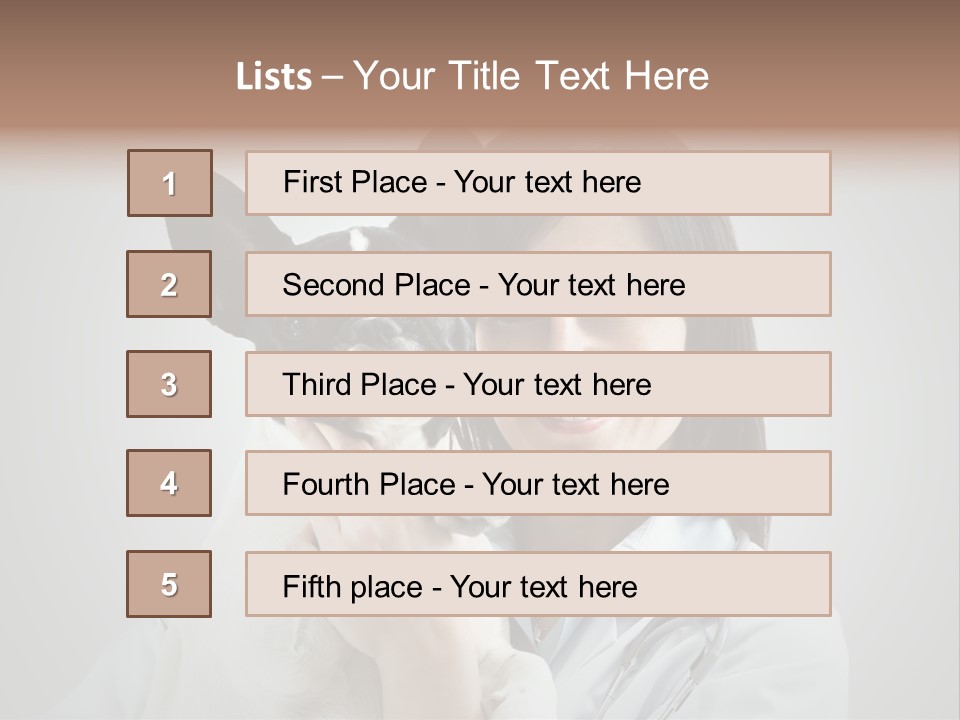 A Woman Holding A Small Dog In Her Arms PowerPoint Template