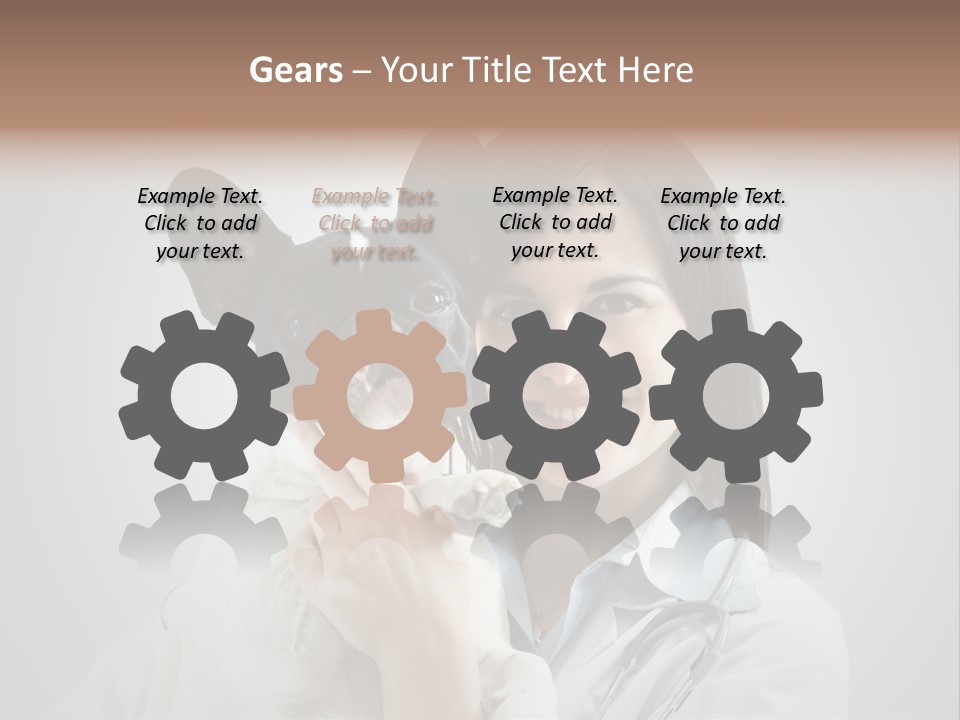 A Woman Holding A Small Dog In Her Arms PowerPoint Template