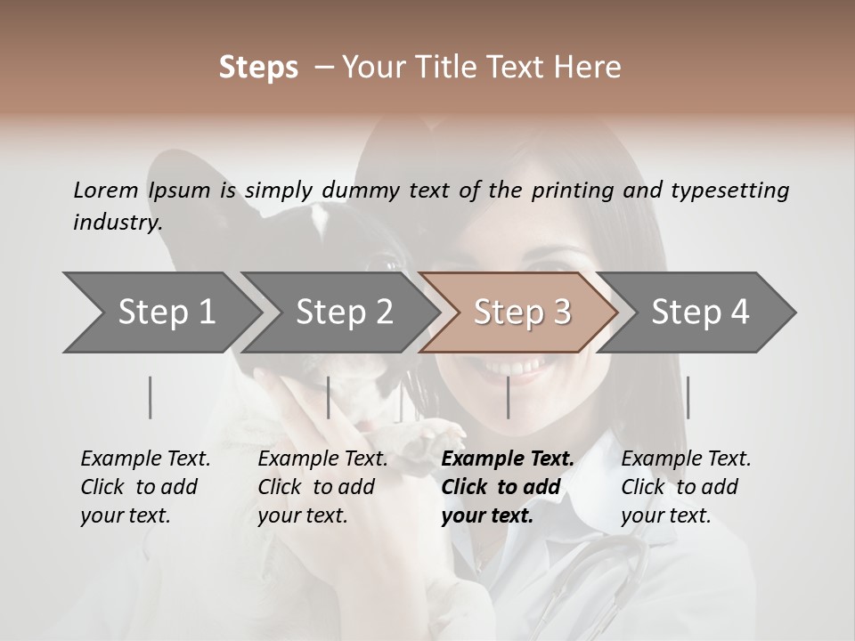 A Woman Holding A Small Dog In Her Arms PowerPoint Template