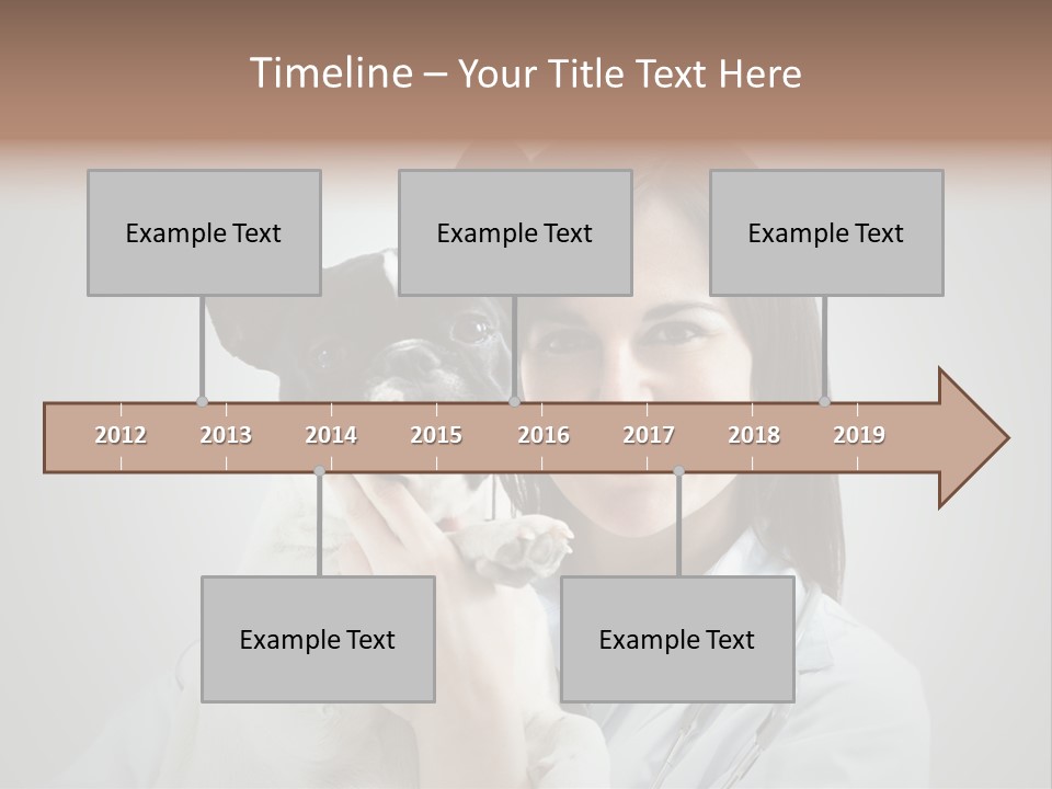 A Woman Holding A Small Dog In Her Arms PowerPoint Template