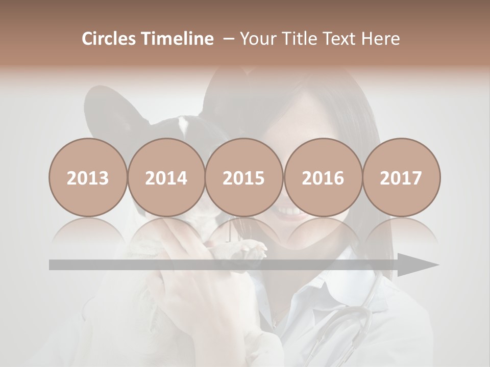 A Woman Holding A Small Dog In Her Arms PowerPoint Template