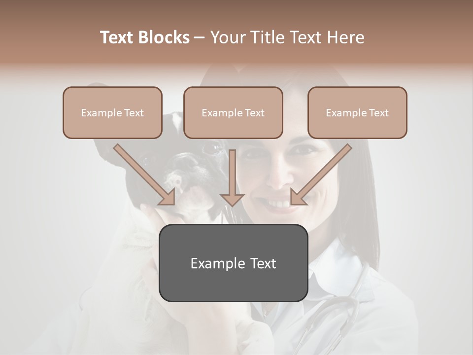 A Woman Holding A Small Dog In Her Arms PowerPoint Template