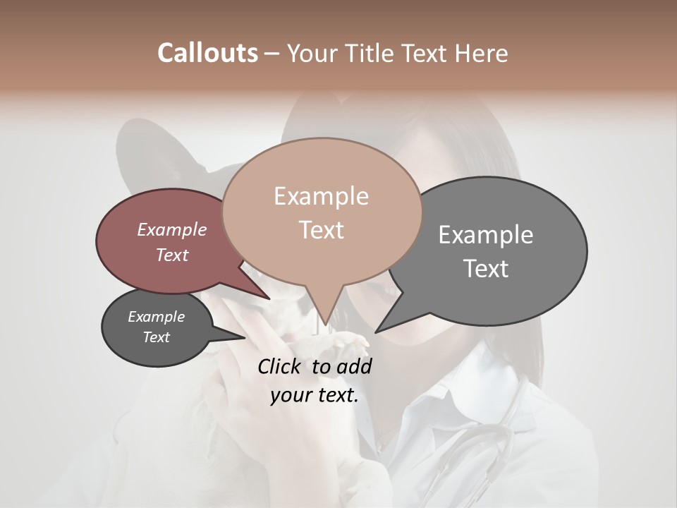 A Woman Holding A Small Dog In Her Arms PowerPoint Template