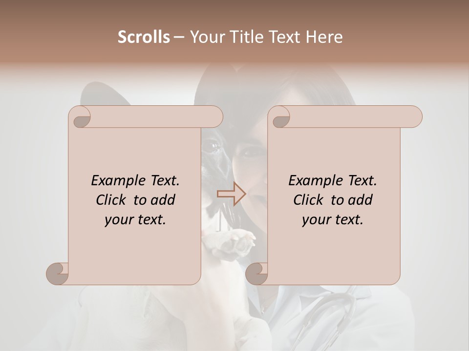 A Woman Holding A Small Dog In Her Arms PowerPoint Template