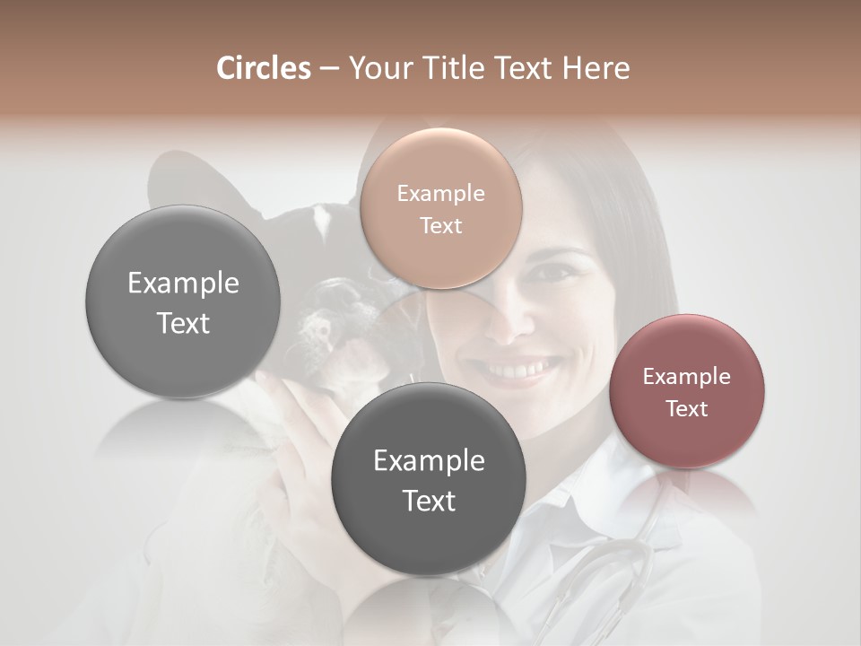 A Woman Holding A Small Dog In Her Arms PowerPoint Template