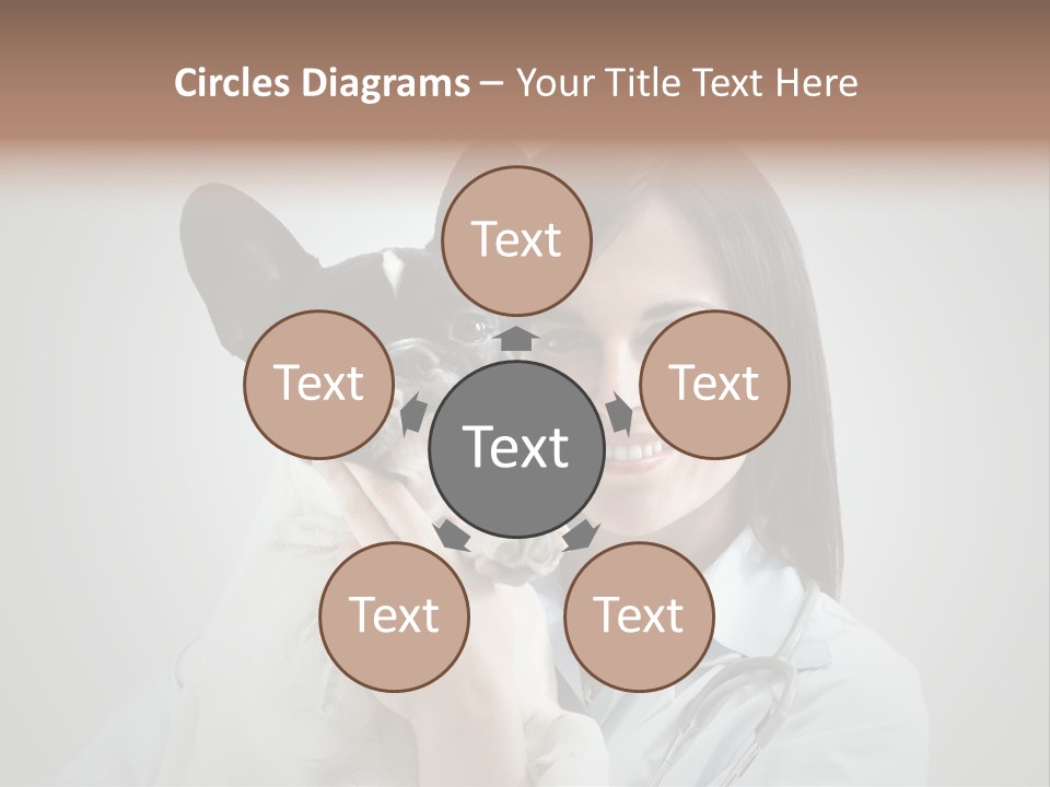 A Woman Holding A Small Dog In Her Arms PowerPoint Template