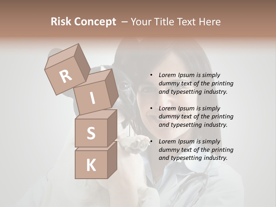 A Woman Holding A Small Dog In Her Arms PowerPoint Template