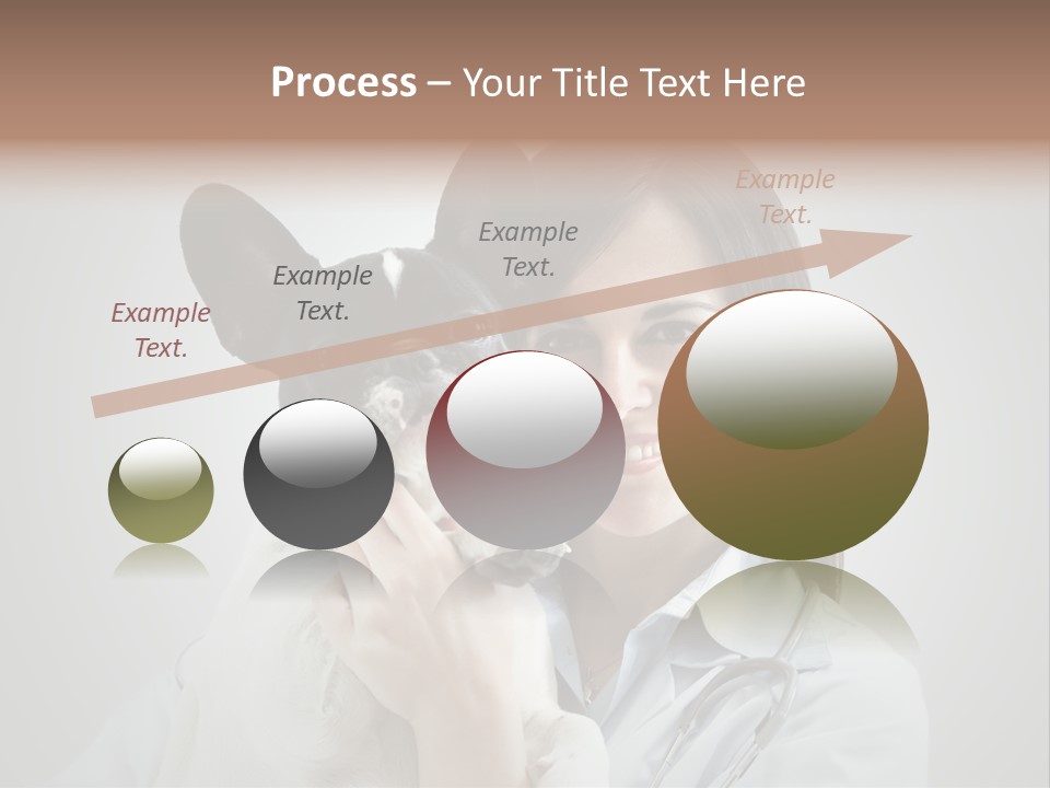 A Woman Holding A Small Dog In Her Arms PowerPoint Template