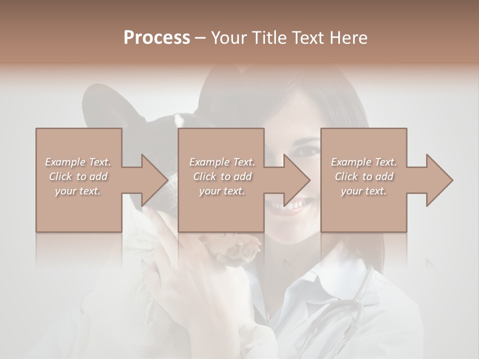 A Woman Holding A Small Dog In Her Arms PowerPoint Template