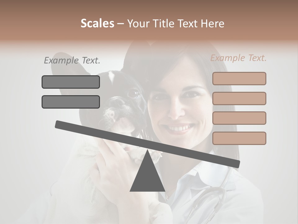 A Woman Holding A Small Dog In Her Arms PowerPoint Template