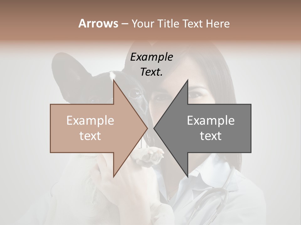 A Woman Holding A Small Dog In Her Arms PowerPoint Template