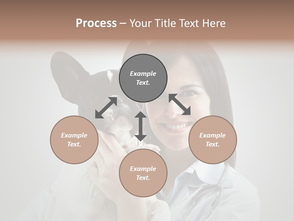 A Woman Holding A Small Dog In Her Arms PowerPoint Template