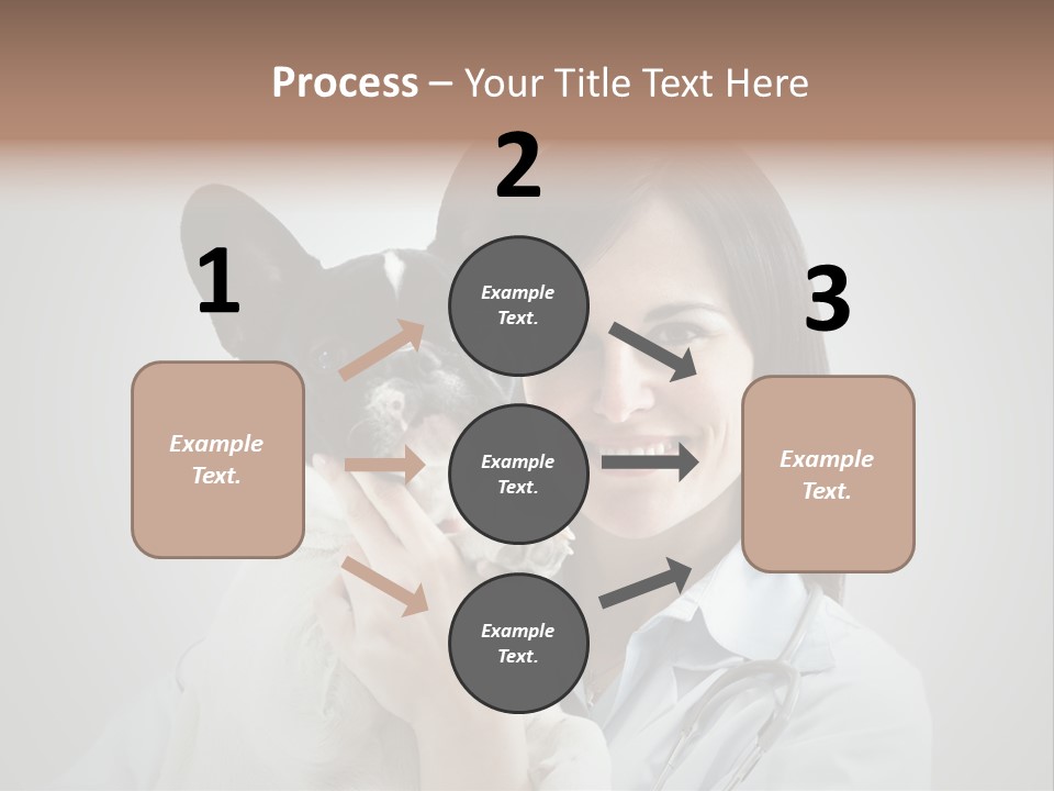 A Woman Holding A Small Dog In Her Arms PowerPoint Template