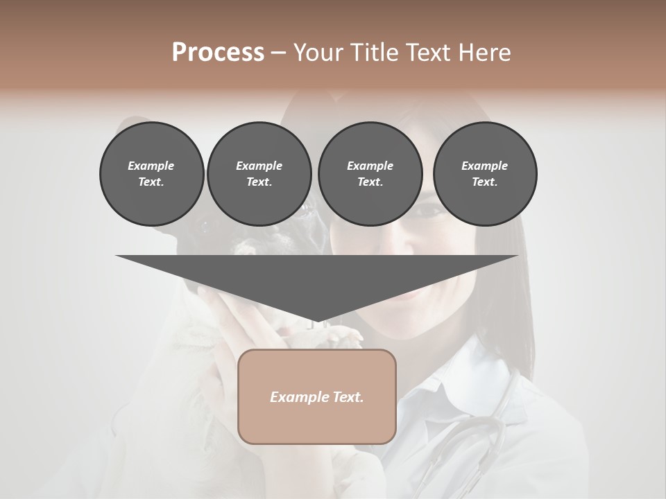 A Woman Holding A Small Dog In Her Arms PowerPoint Template