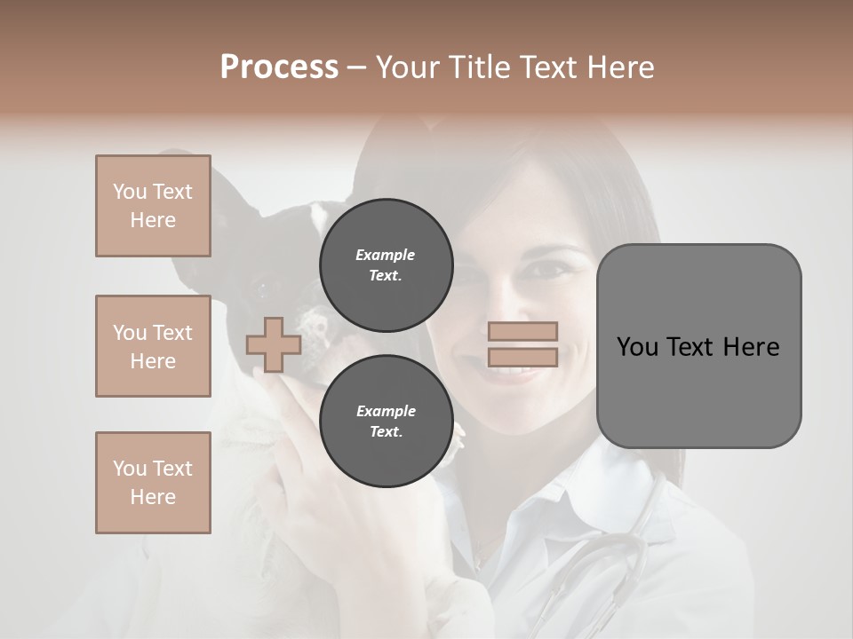 A Woman Holding A Small Dog In Her Arms PowerPoint Template