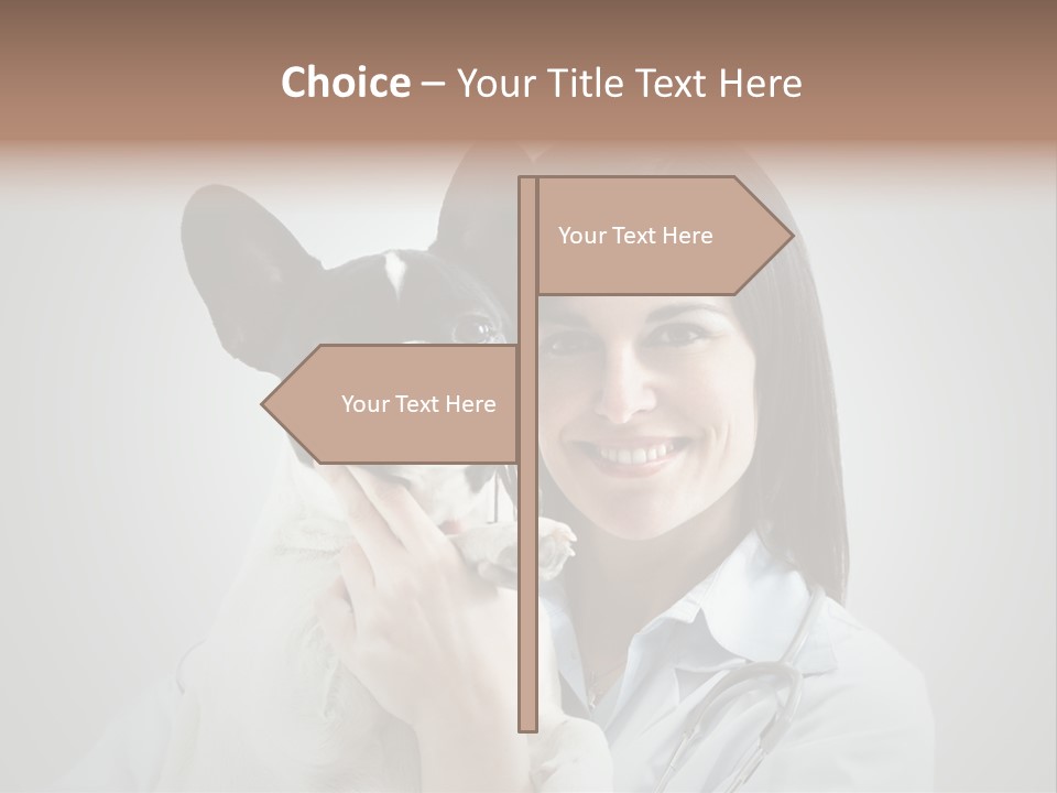 A Woman Holding A Small Dog In Her Arms PowerPoint Template