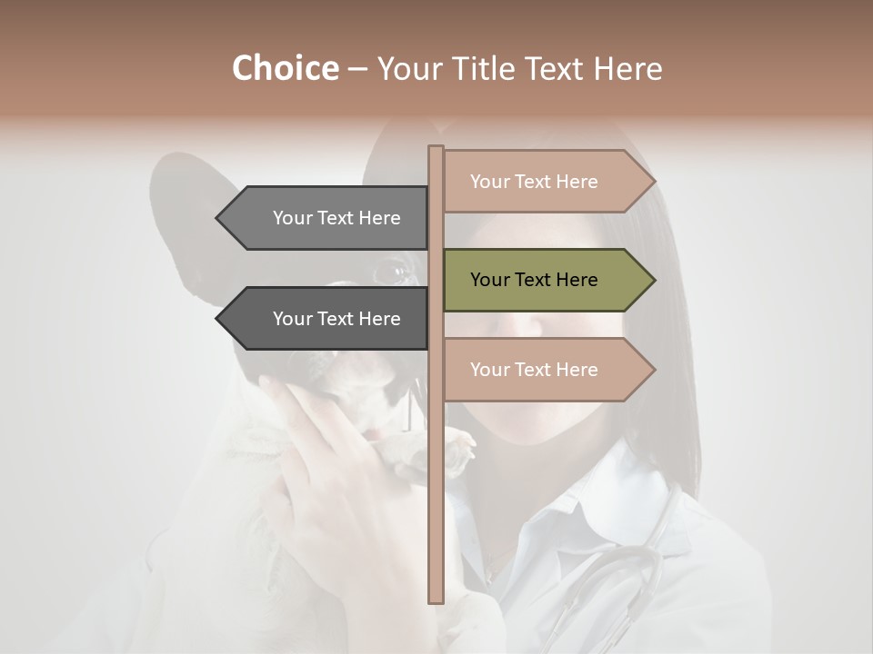 A Woman Holding A Small Dog In Her Arms PowerPoint Template