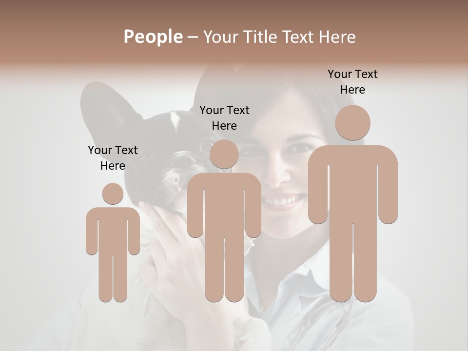 A Woman Holding A Small Dog In Her Arms PowerPoint Template