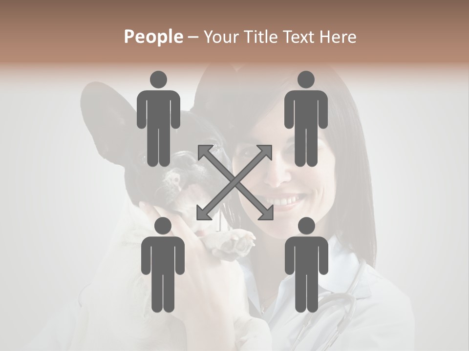 A Woman Holding A Small Dog In Her Arms PowerPoint Template