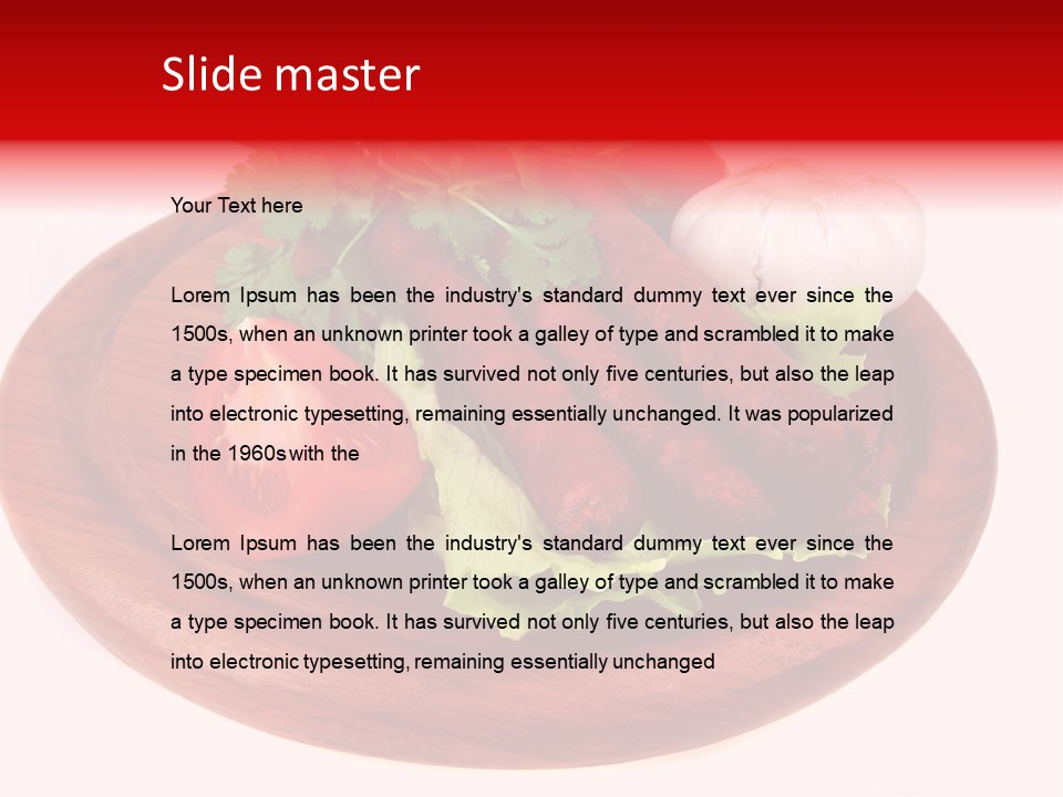 Spicy Bavarian Chop PowerPoint Template