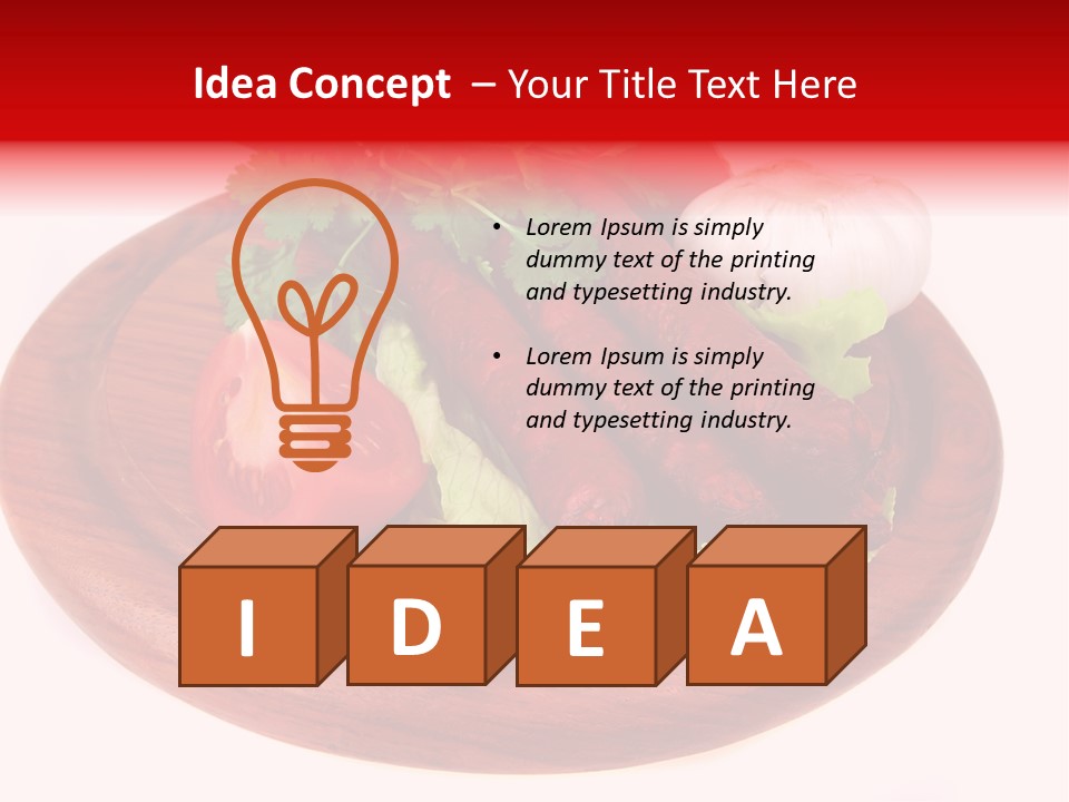 Spicy Bavarian Chop PowerPoint Template