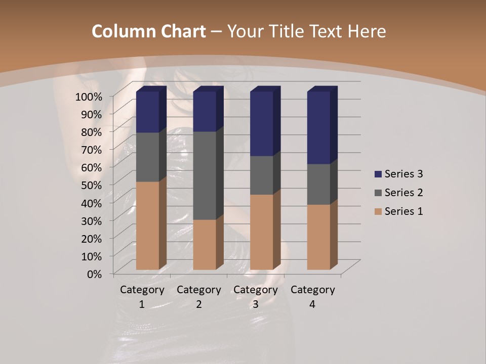 A Woman In A Silver Dress Posing For A Picture PowerPoint Template