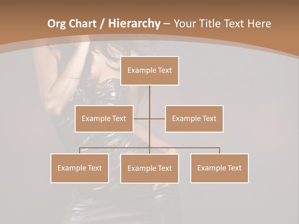 A Woman In A Silver Dress Posing For A Picture PowerPoint Template