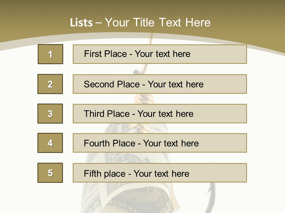 Hook Gold Design PowerPoint Template