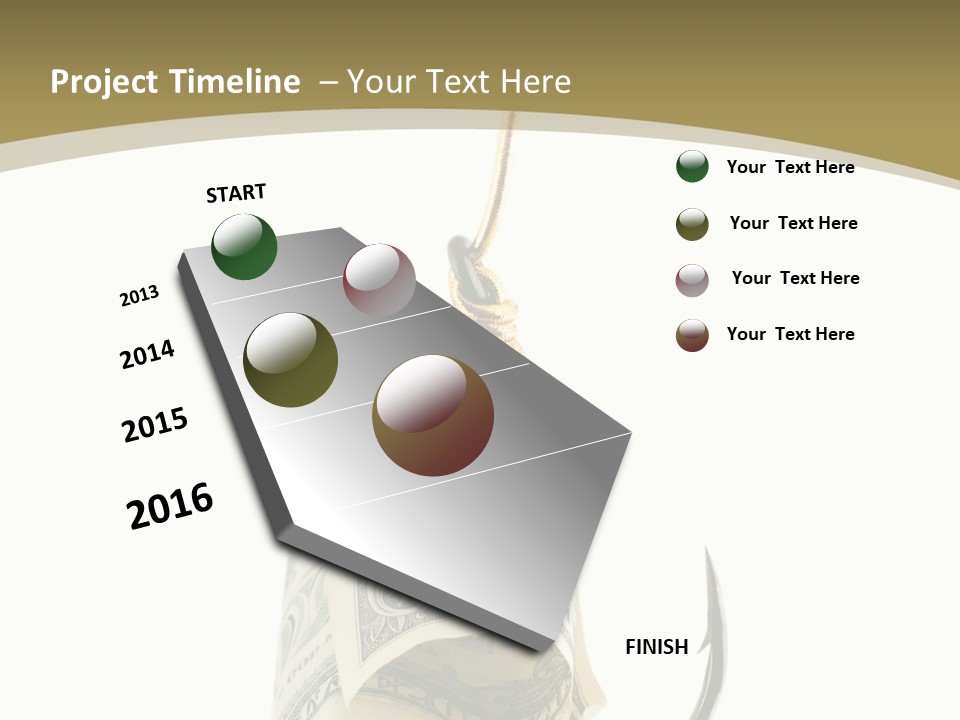 Hook Gold Design PowerPoint Template