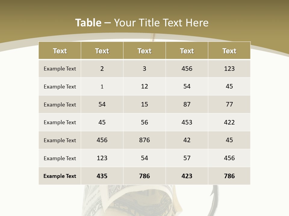 Hook Gold Design PowerPoint Template