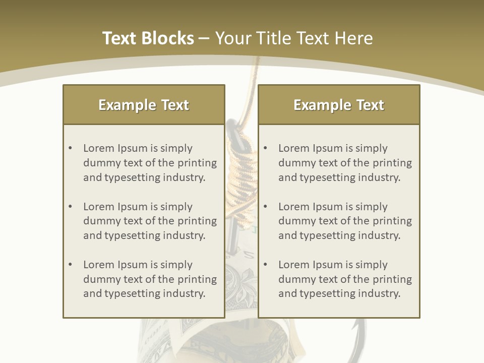 Hook Gold Design PowerPoint Template
