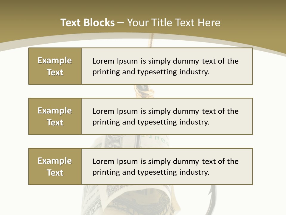 Hook Gold Design PowerPoint Template