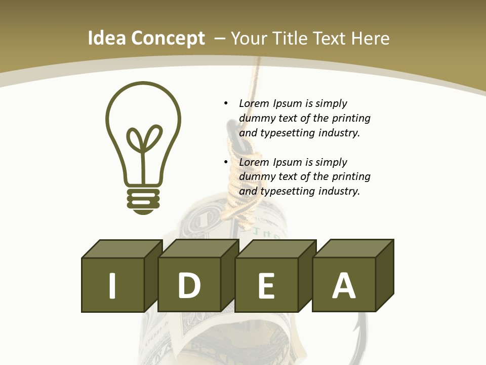 Hook Gold Design PowerPoint Template