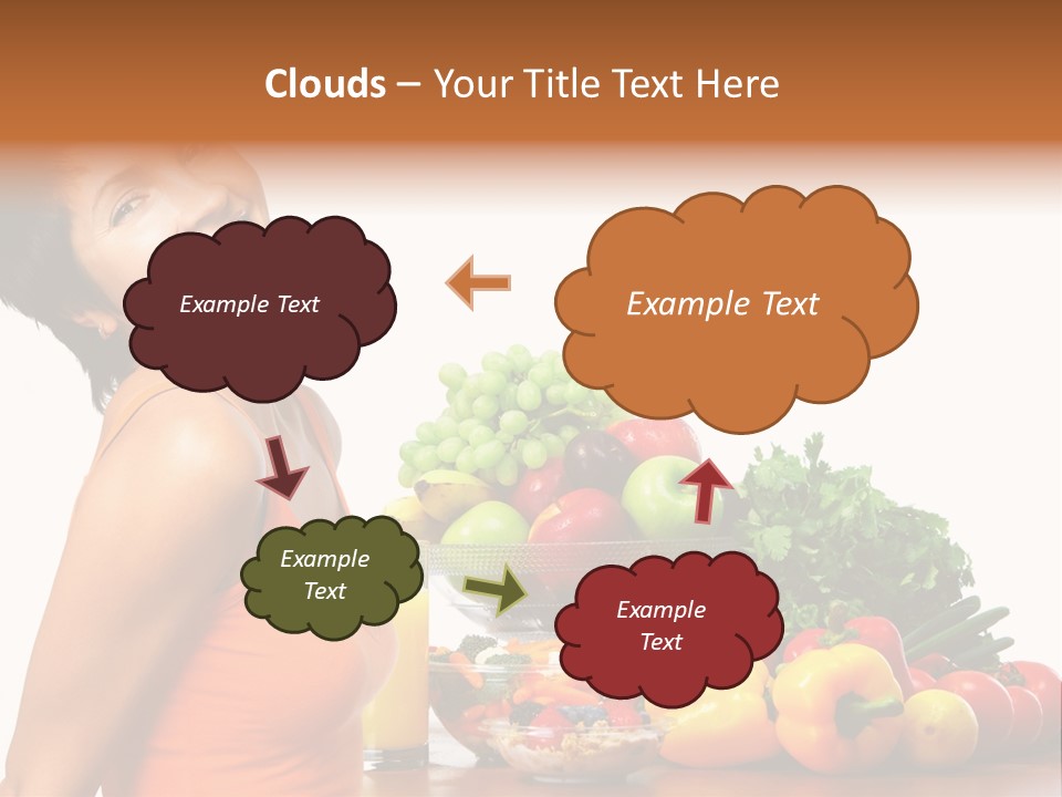 People Teeth Grape PowerPoint Template