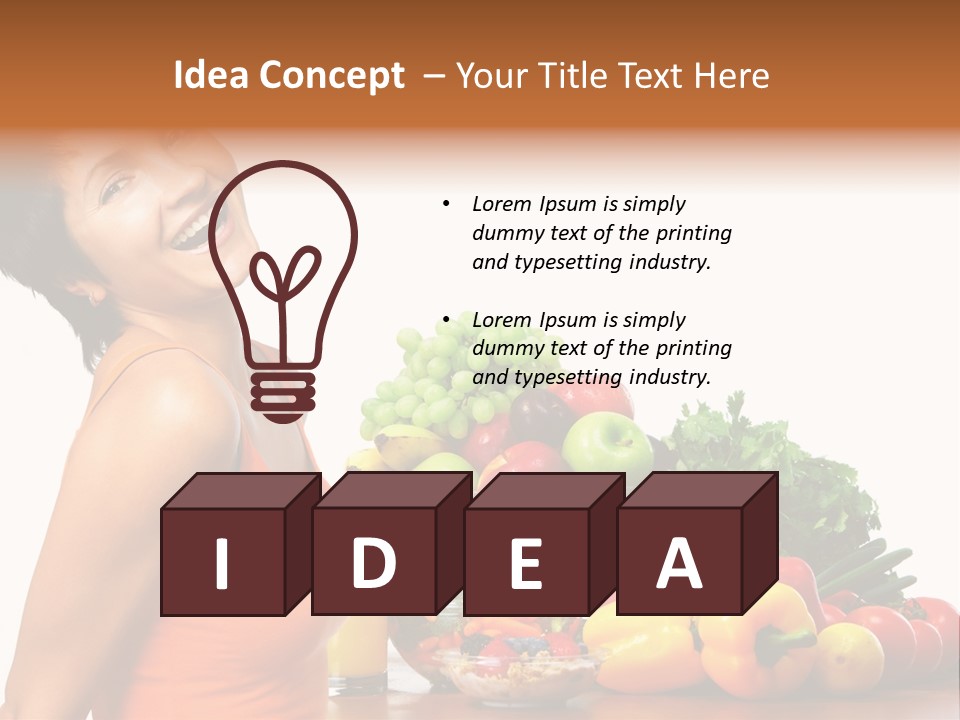 People Teeth Grape PowerPoint Template